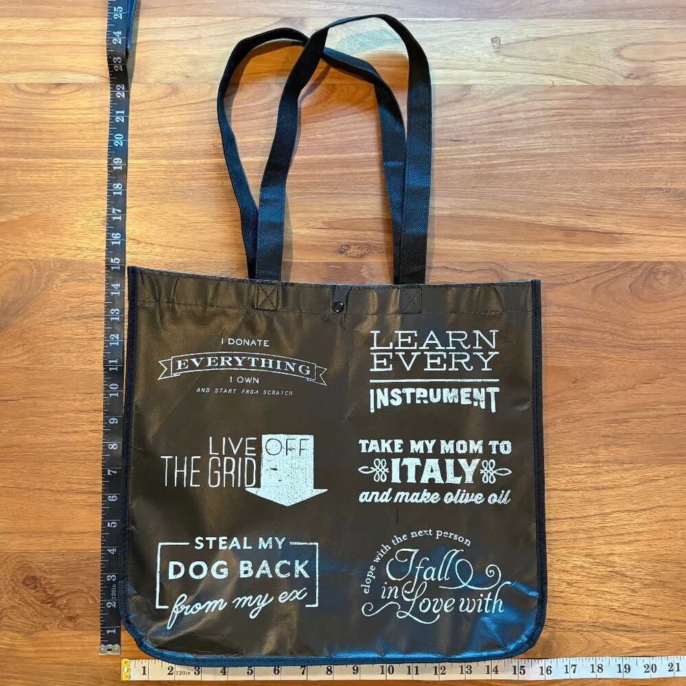 Lululemon What Would You Do Large ReusableTote Bag